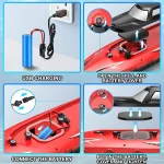 RC Battery Boat Ship 2.4Ghz High-Speed Remote Control Racing Ship Water Speed Boat Child Model Kids Boys Outdoor Pool Toys Gifts 4