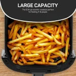 Air Fryer, 6-Quart with Viewing Window, 12-in-1 Functions, Beige 4