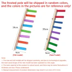 4/6/8 Step Bird Climbing Ladder Parrot Toy Ladder Bird Interaction Fun Climbing Toys Wooden Exercise Rack 4