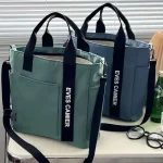 New Casual Tote Large Capacity Shoulder Bag Nylon Waterproof Canvas Handbag Simple Fashion Messenger Bags For Schoolgirl 3