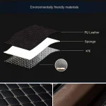 Universal 5Pcs Car Floor Mats PU Leather Waterproof Dust-Proof Auto Foot Pad Protector pads Fashion Car Foot Pad 4