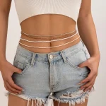 5Pcs/Set Bohemian Coloful Rice Bead Waist Chain for Women Sexy Bikini Multilayer Thin Belt Belly Chain Summer Beach Body Jewelry 2