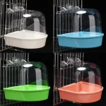 Hanging Bird Bath Cube Parrots Bathtub Bath Shower Box Cage Accessory For Little Bird Canary Budgerigar Cockatiel Lovebird 4