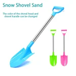 Children Beach Shovel 56cm Stainless Steel Pointed Shovel Toy Sand Snow Thickened Play House Beach Shovel Outdoor Toys Kids Gift 5