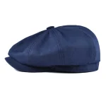 BOTVELA Men's Newsboy Cap Twill Cotton 8 Panel Hat Flat Ivy Cabbie Casual Baker Caps Gatsby Hat Retro Hats Boina Beret for Male 2