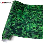 PVC Green Graffiti Adhesive Skull Sticker Decal Camouflage Sticker Bomb Vinyl Film Foil Car Motorcycle Roof Hood Films Wrap