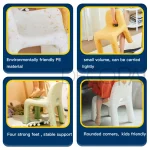 Kids Study Table And Chairs Set Backrest Cute Low Stool Small Kindergarten Outdoor Plastic Strong Durable Table Furniture Set 6