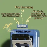 1/2Pcs Retro Recorder Keychain 15S Recorder Cassette Tape Keyring Student Bag Pendant Couple Friends Gift 2