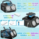 Automatic Bubble Machine Upgrade Bubble Blower with 2 Fans 20000+ Bubbles Per Minute Bubbles for Kids Portable Bubble Maker Ope 5