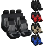 Customized Four Seasons Universal Polyester Full Set Car Seat Covers 6