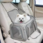 Dog Carrier Bag Soft Side Backpack Cat Pet Carriers Dog Travel Bags Airline Approved Transport For Small Dogs Cats Outgoing 5
