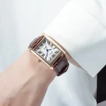 REBIRTH 002 Fashion Rectangular Women's Watch Leather Elegant and Charming Women's Brand Luxury Quartz Watches relojes de mujer 5