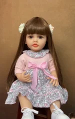 Lifelike Reborn Dolls Realistic Full Silicone Baby Bebe Vinyl 50CM Newborn Girl Doll Princess Toddler Toy Gift 6