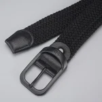 Men's Belt Casual Woven Elastic Belt Outdoor Sports Women's Belt No Need for Punching Climbing Work Belt For Men Women Fashion 5