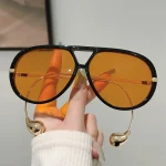 GM LUMIAS Oversized Pilot Sunglasses New in Fashion Double Bridge Gradient Sun Glasses Women Trendy Luxury Brand Design Shades 3