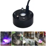 1PC 5V USB Mist Maker Fogger Nebulizer Water Fountain Fish Tank Pond Atomizer Head With 4 LED Colorful Lights