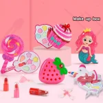Girls Make Up Set Toys Beauty Makeup Tools Children Pretend Play Toys Safe Non Toxic Dressing Cosmetic Nail Polish Toys Gifts 3