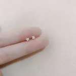 IFYOUOO Mini Heart Earrings Minimalist Cute Star Stud Earring for Women Hypoallergenic Daily Wear Girls Fashion Jewelry Gifts