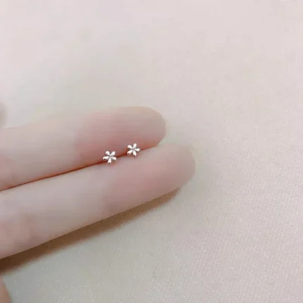 IFYOUOO Mini Heart Earrings Minimalist Cute Star Stud Earring for Women Hypoallergenic Daily Wear Girls Fashion Jewelry Gifts