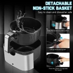 KitCook Large Air Fryer, 1500W 7QT AirFryer Cooker, Adjustable Temperature 100-400°F, 8 Presets Menu, Digital Touch Screen, Nons 6