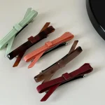 Hairpin Headdress Clip Side Girl's Word Clip Female Online Influencer Bow Back Head Bangs Top Clip Headdress Hair Pins 3
