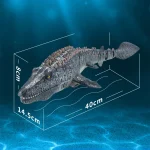 2.4GHz Rc Hippo Toys Remote Control Boat Waterproof Spray kids toys  For Boys Gift 6