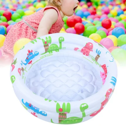 60cm/23.6in With Eco-friendly PVC Material Baby  pool Inflatable Little Pump Pool Wear-Resistant For Babies Kids Training