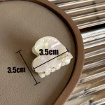 3.5cm Small Hairclaw Acetate Hair Crabs for Girls Cute Heart Shaped Hairclips Women Hair Accessories Hair Pins and Clips 6