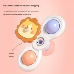 3PCS Suction Cup Spinner Toy Baby Bath Funny Game Educational Toys For Children Girls Boys Infant Sensory Stress Reliever Gift 6