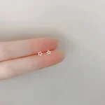 IFYOUOO Mini Heart Earrings Minimalist Cute Star Stud Earring for Women Hypoallergenic Daily Wear Girls Fashion Jewelry Gifts 5