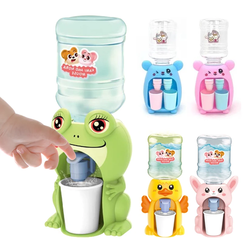 Mini Children Dual Water Dispenser Toy with Cute Pink Blue Cold/Warm Water Juice Milk Drinking Fountain Simulation Kitchen Toys Mini Children Dual Water Dispenser Toy with Cute Pink Blue Cold/Warm Water Juice Milk Drinking Fountain Simulation Kitchen Toys