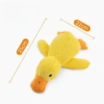 Pet Interactive Companion, Chew-Resistant Chew Dogs Cat Toy Calming Duck Toy for Dog,Soothing Plush Pet Toys with Sound Quack