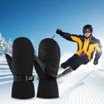 Ski Mittens Waterproof Winter Thermal Touch Screen Gloves Windproof Cycling/Snowboard Gloves Cold Weather Gloves for Outdoor 4