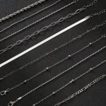 10 Pcs Vintage Statement Gold Color Flat Snake Chain Box Chain Bracelet Boho Multi-layer Metal Bracelet Women's Summer Jewelry 6