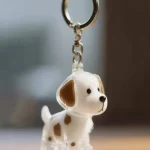 Cute Dog Hair Storage Capsule, Transparent Fur Ball Keepsake Box, Pet Hair Memorial Container Keychain Display Case Gift 4