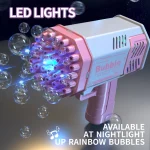 40 Hole Bubble Machine Fully Automatic Bubble Blowing Light Outdoor Bubble Machine without Battery without Bubble Water 2
