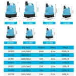 10/18/25/45/60/85/105W Submersible Water Pump Aquarium Circulating pump Filter bottom suction pump Fish tank Water pump 5