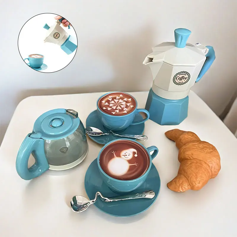 4/11PCS retend Play Simulation Coffee Set Tableware Play House/Outdoor Kitchen DIY Afternoon Tea Game Toy For Children Kids Gift 4/11PCS retend Play Simulation Coffee Set Tableware Play House/Outdoor Kitchen DIY Afternoon Tea Game Toy For Children Kids Gift