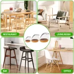 8PCS Chair Leg Floor Protectors Foot Cover Thick Wrap Felt Pads Silicone Furniture 15°-25° Table Feet Protect Hardwood Floors 5