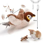 Pet Toy cat Plush toy emulates the sound bird to amuse the cat elastic rope to relieve boredom and resist scratching and biting 5