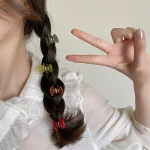 2pcs/set Mini Acetate Hair Claw Side Pins Small Size Shark Clip Sweet Cute Elegant Hairpin Hair Clips Women Hair Accessories 5