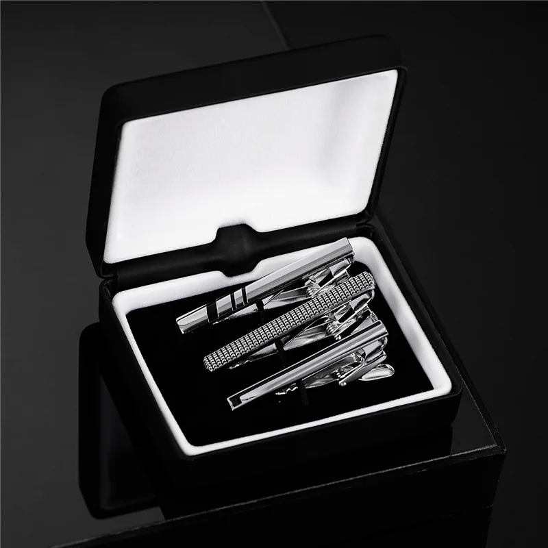 Wed Tie Clips For Men Short Pin Tie Wedding Guests Gifts With Box Tie Clipper To Man Shirt Black Man Cufflinks Fashion Jewelry Wed Tie Clips For Men Short Pin Tie Wedding Guests Gifts With Box Tie Clipper To Man Shirt Black Man Cufflinks Fashion Jewelry