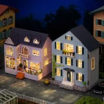 Diy Mini Wooden Dollhouse With Furniture Light Doll House Casa Assembly Model Pink Princess Villa Architecture Kit Toys Birthday 5