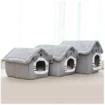 Indoor Warm Dog House Soft Pet Bed Tent House Dog Kennel Cat Bed Removable and Washable Cushion Suitable Four Season Universal 5