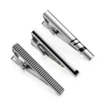 Wed Tie Clips For Men Short Pin Tie Wedding Guests Gifts With Box Tie Clipper To Man Shirt Black Man Cufflinks Fashion Jewelry 2