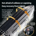 RC Battery Boat 2.4Ghz 25km/h High-Speed Remote Control Racing Electric Speedboat Low Battery Alarm Mini RC Ship Toys Kids Adult 6