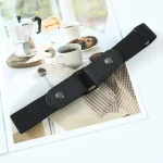 Canvas Adjustable Elastic Waist Band Invisible Belt Buckle-Free Belts for Women Men Jean Pants Dress No Buckle Easy To Wear 5