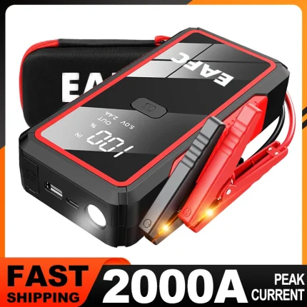 Car Jump Starter 2000A/1200A/600A Car Battery Starter Portable Power Bank Charger 12V Auto Emergency Starting Device Booster