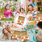 6pcs Wooden Eggs Toy Egg Kitchen Toys Kids Play Food Cooking Kitchen Pretend Play Food Set for Baby Early Development & Learning 4