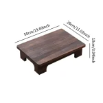 Wood Low Tea Table Coffee Table Tatami Table For Balcony Living Room Sitting On The Floor Compact Window Sill Table 6